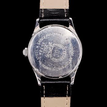 ARMBANDSUR, stål, LUC, 1900-talets mitt.