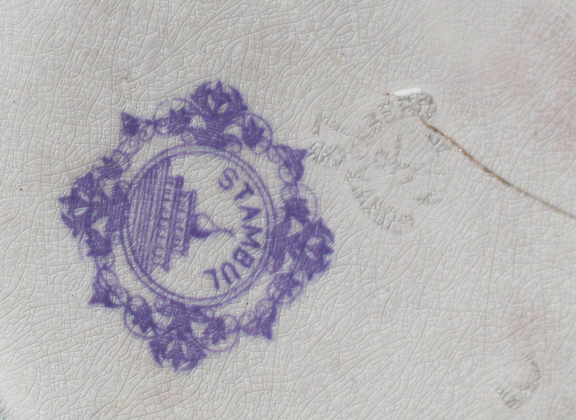 MATSERVIS, 70 delar. Flintgods, "Lila spets", Rörstrand.