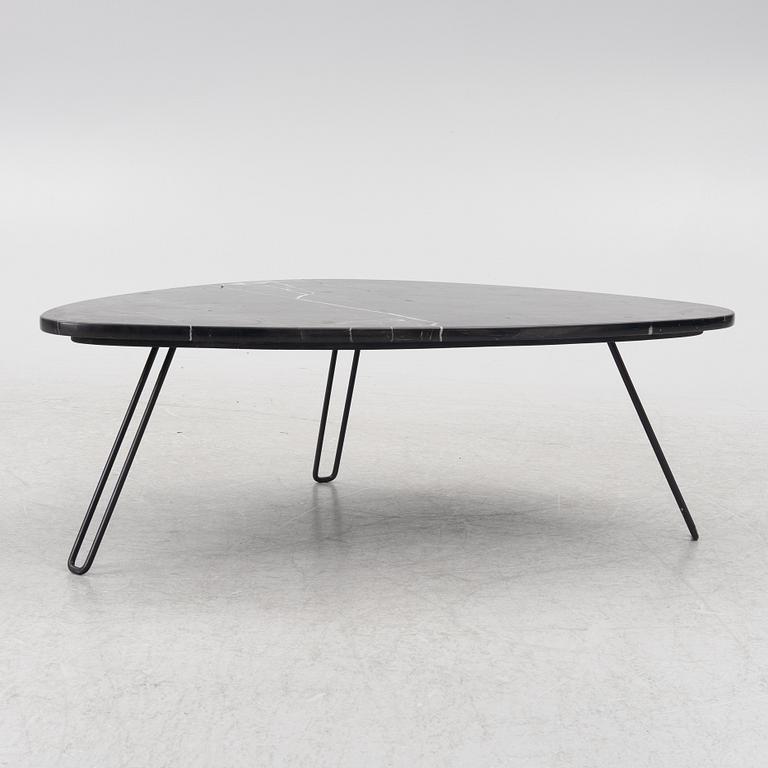 A contemporary coffee table.