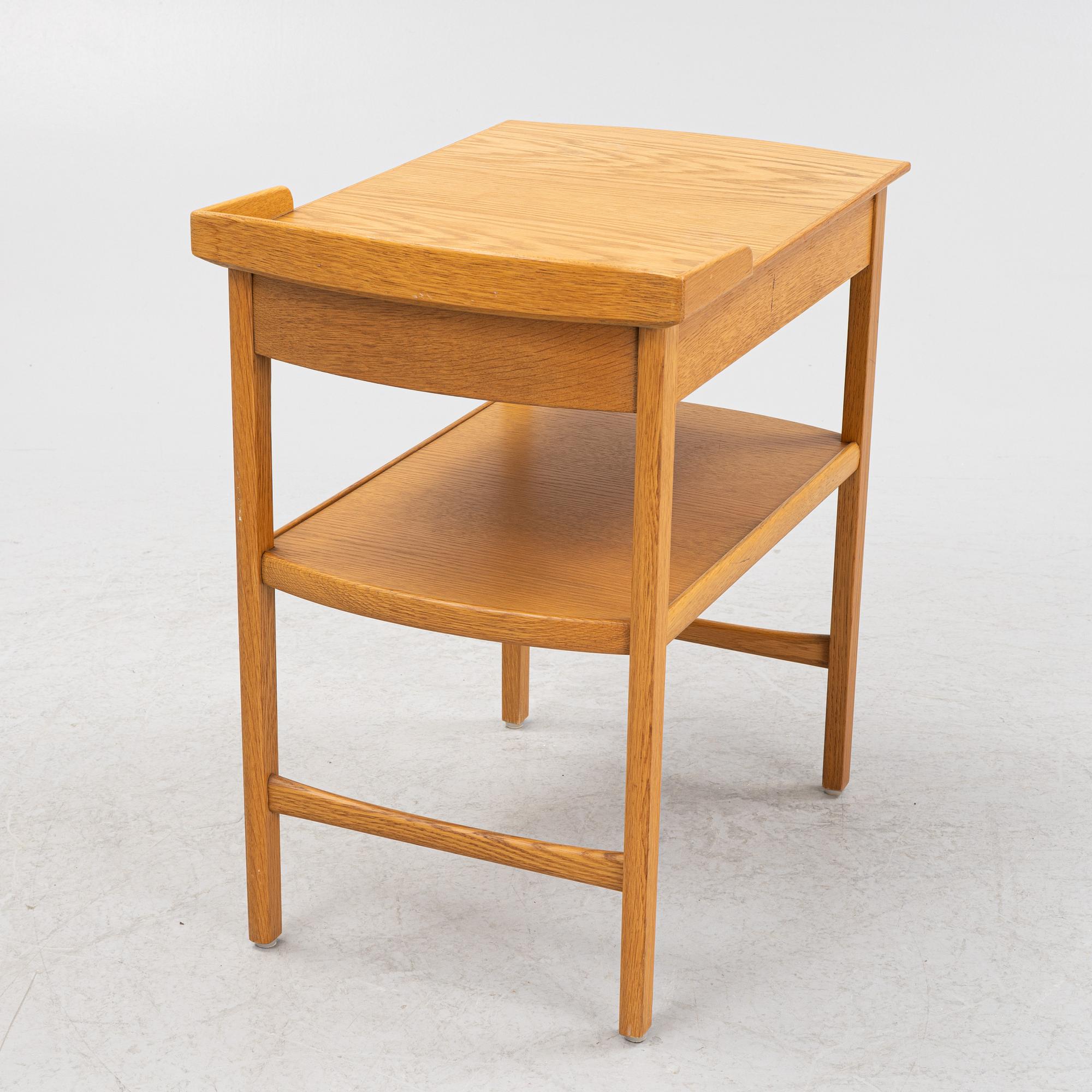 Carl Malmsten, a bedside table, Bodafors, Sweden second half of the 20th Century.