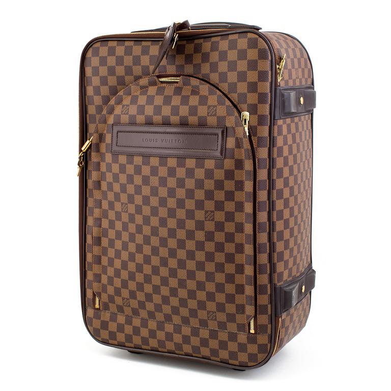 LOUIS VUITTON,  "Pégase 60" Damier, carry on suitcase on wheels.