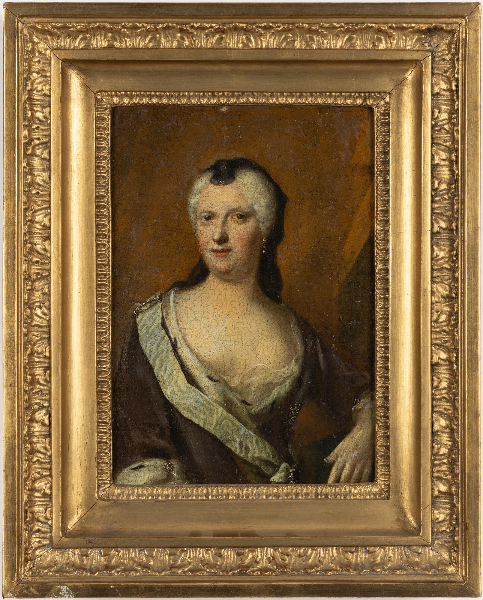 Balthazar Denner, hans art,  "Albertina Fredrika av Baden-Durlach" (1682-1755).