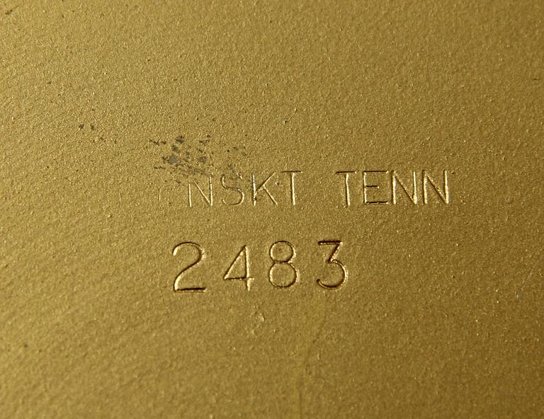 BORDSLAMPA, mässing. Modell B 2483, firma Svenskt Tenn.