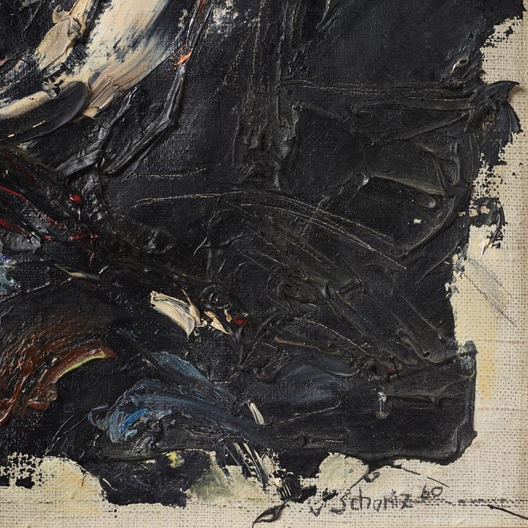 Philip von Schantz,oil on canvas laid down on panel, signed and dated -60.