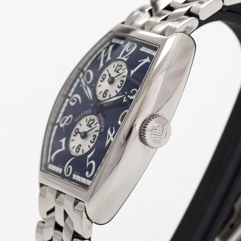 Franck Muller, Master Banker, armbandsur, 32 x 39 mm.