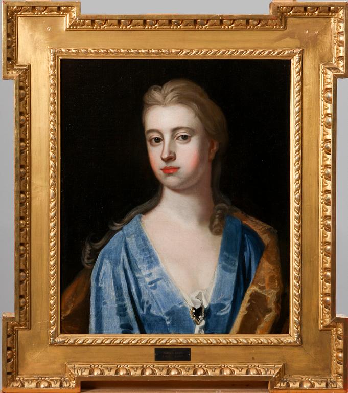 MICHAEL DAHL, hans art, olja på pannå, 1800-tal.