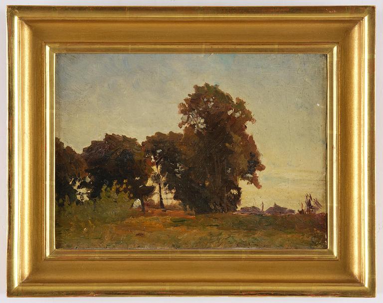 Carl Fredrik Hill, "Trädgrupp" ("Tree group").