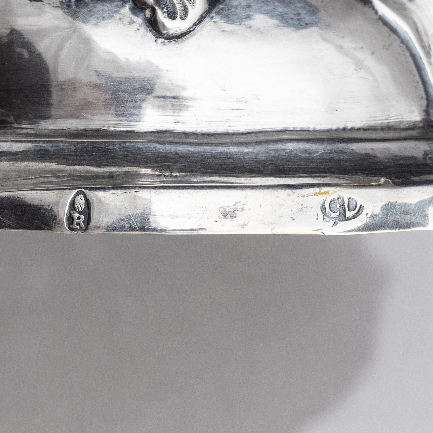 Four silver candlesticks, marks of Christian Drentwett II, Augsburg (1765-1767), two (1781-1783) and possibly (1743-45).