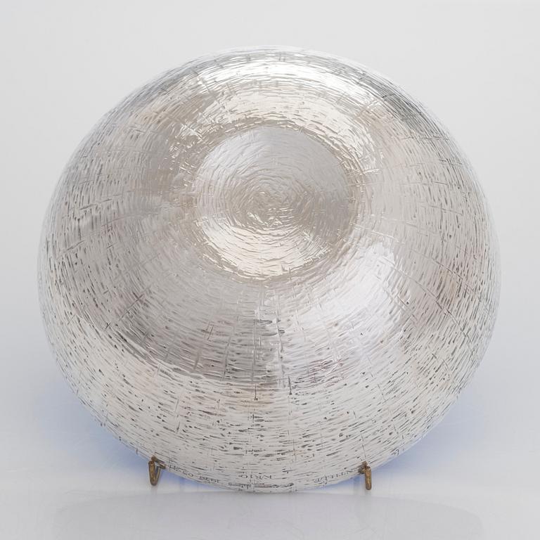 Eva Hidström, skål, sterlingsilver, emalj, Kultakeskus, Tavastehus 1970.