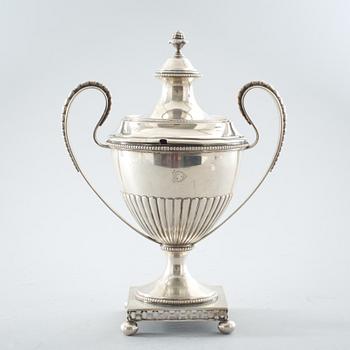 SOCKERSKÅL, silver, empirestil, GAB, Stockholm, 1912.