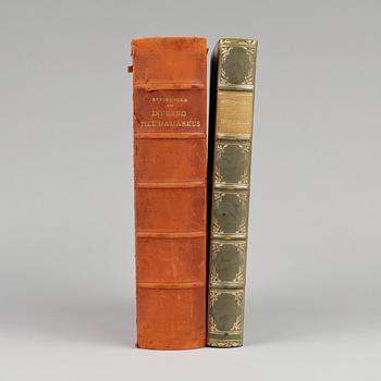 BÖCKER, 2 st, "Inferno" resp "Inferno sambunden med "Till Damaskus" av August Strindberg, Stockholm 1897.
