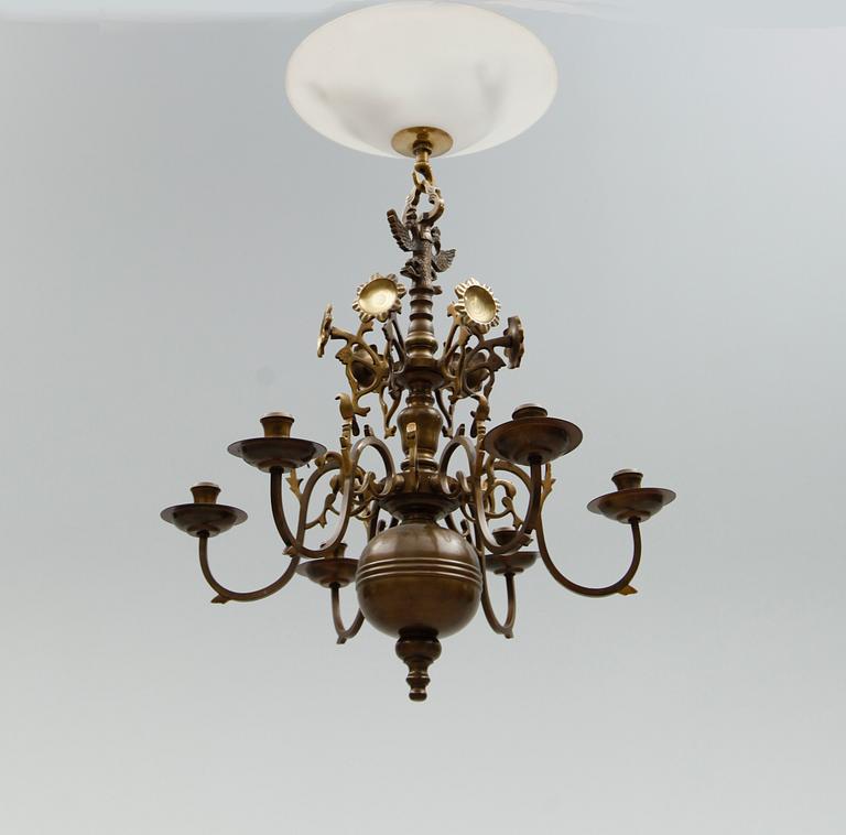 TAKKRONA, malm, barockstil, 1900-tal.