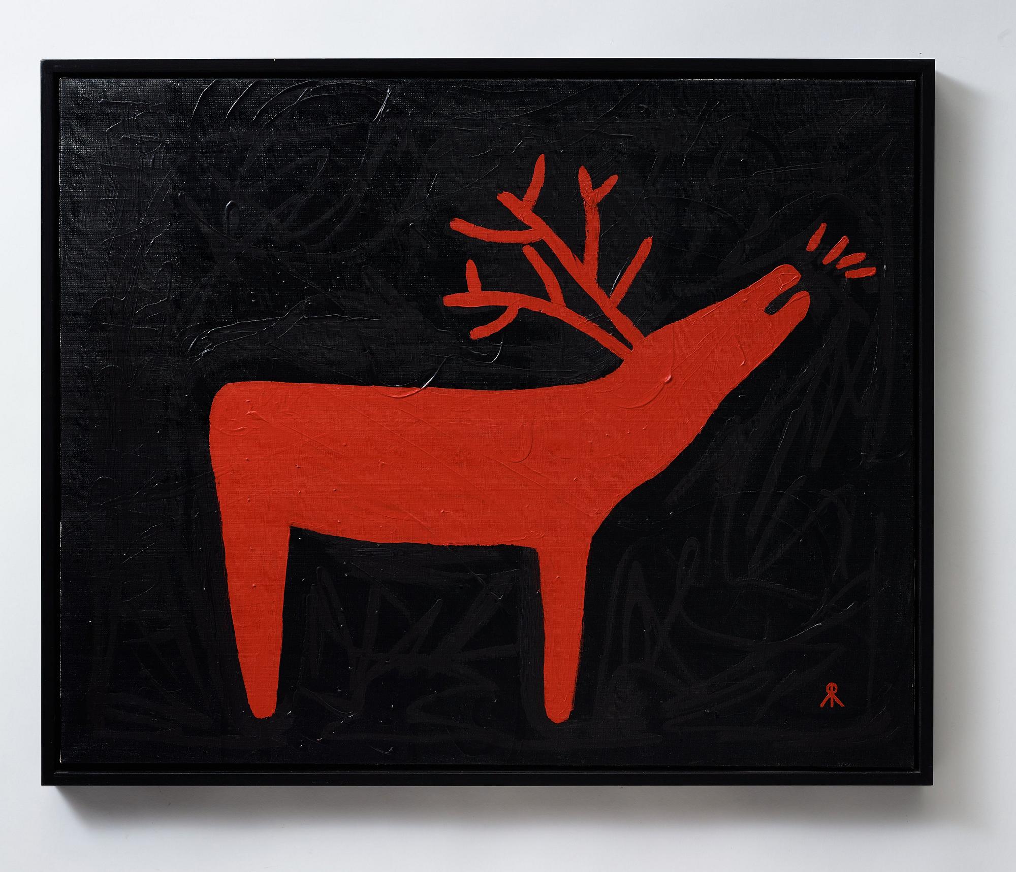 ROGER RISBERG, oil on canvas, signed with monogram and signed Roger Risberg and dated 1995 on verso.