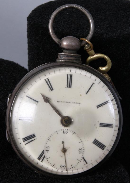 FICKUR, delvis silver, 1700/1800-tal.