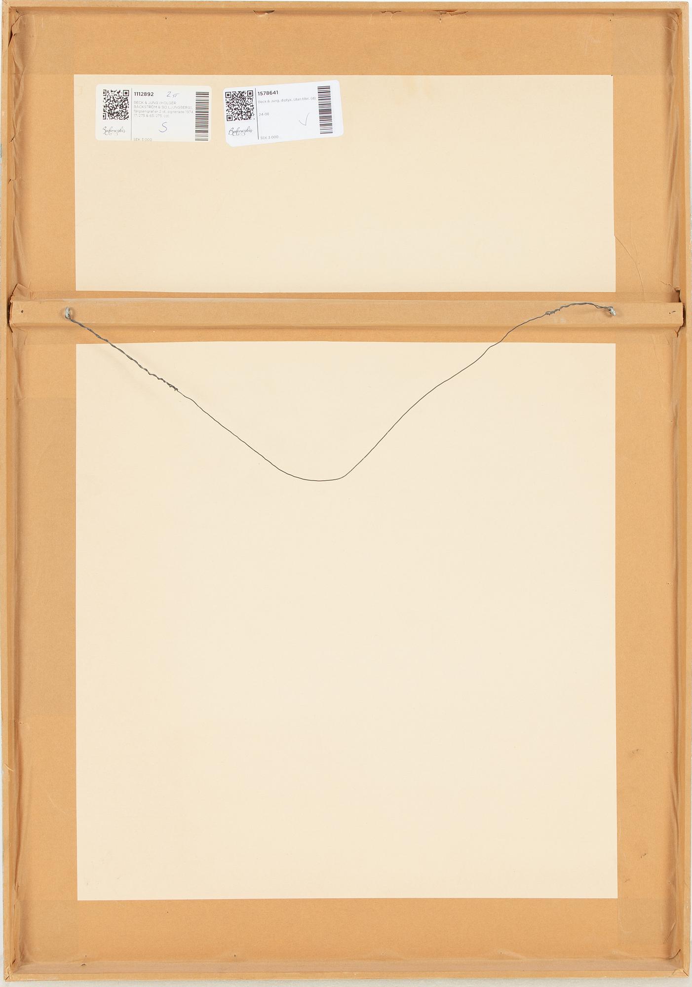 Beck & Jung, diptyk, Utan titel.