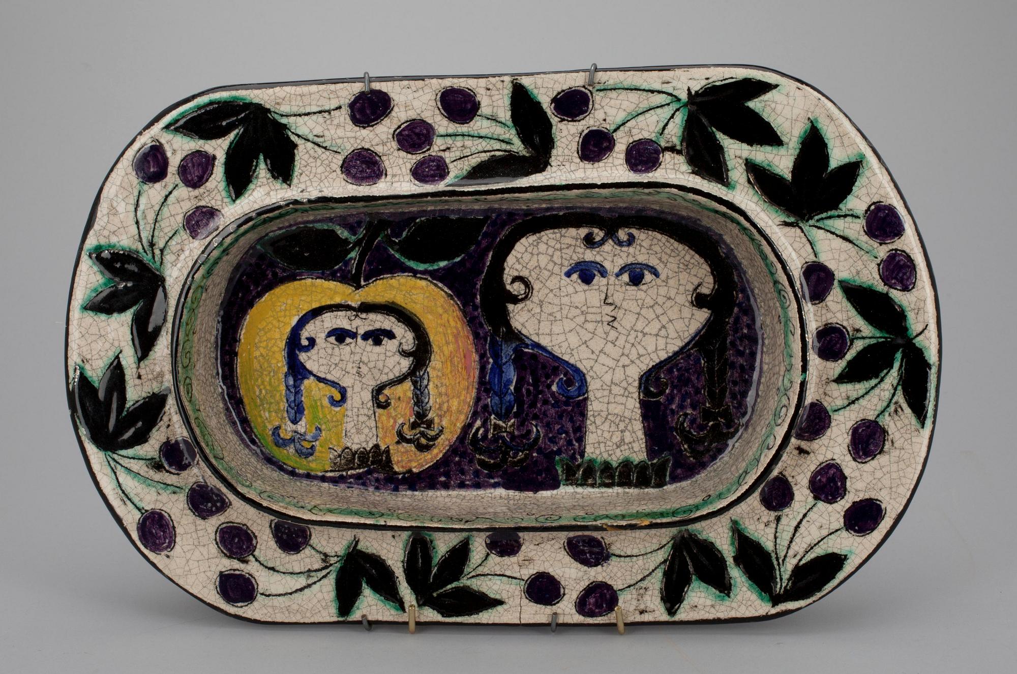 VATI, keramik, signeerattu Kaipiainen, Arabia 1950-luku.