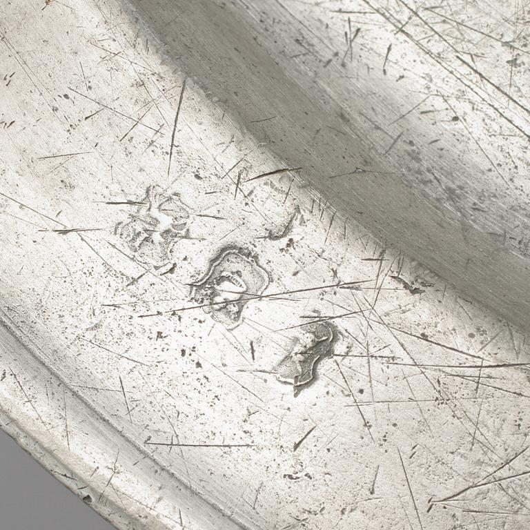 STOP samt FAT, ett par, tenn, 1700-tal.