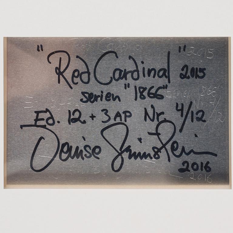 Denise Grünstein, "Red Cardinal", 2015.