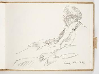 Lotte Laserstein, 4 skissböcker med blyertsteckningar.