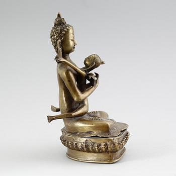 SKULPTUR, mässing, orientalisk.