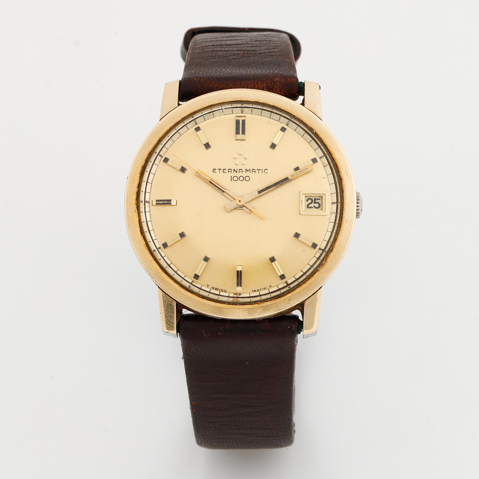 Eterna Matic, 1000, wristwatch, 35 mm.