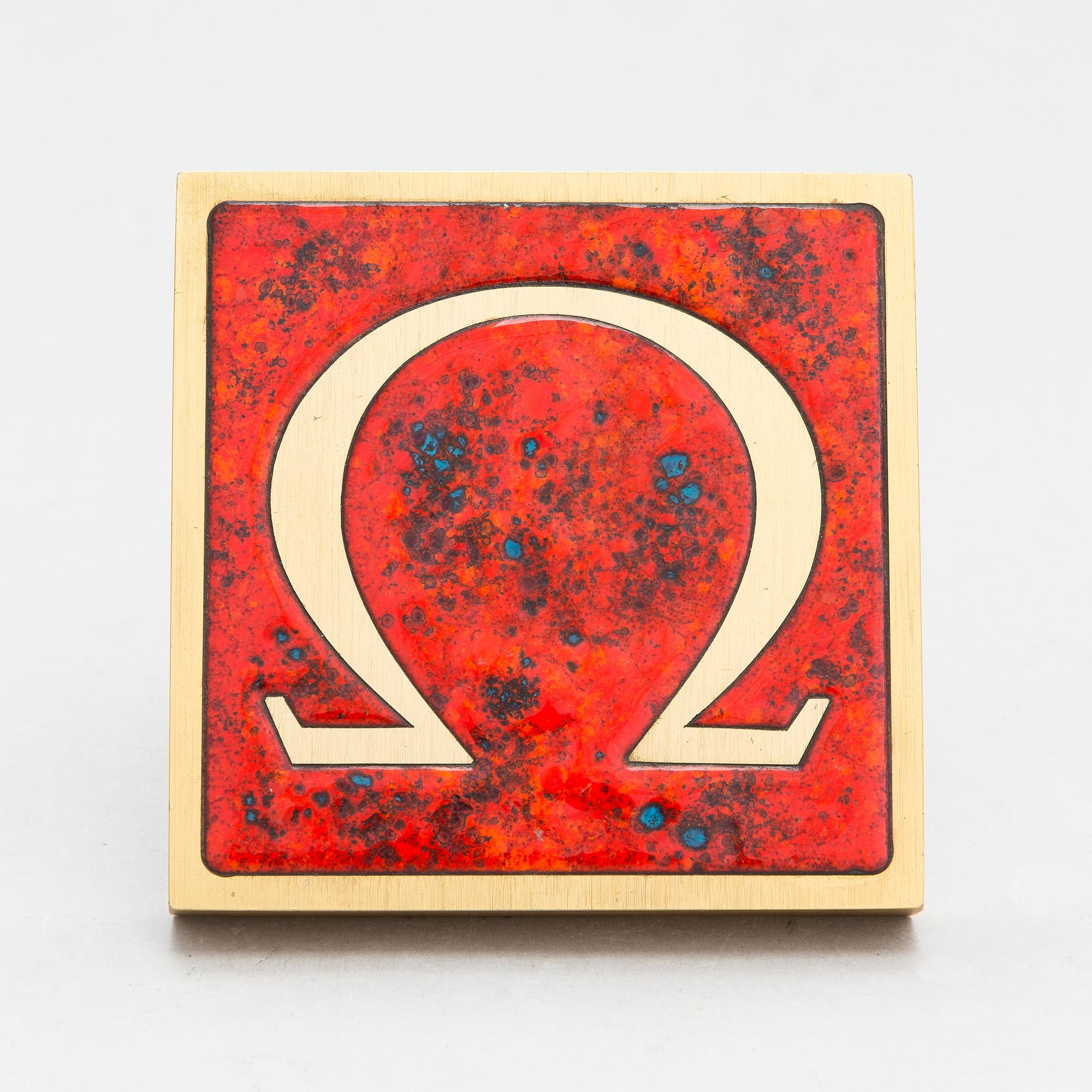 Omega, A door handle from the latter half of the 20th century.