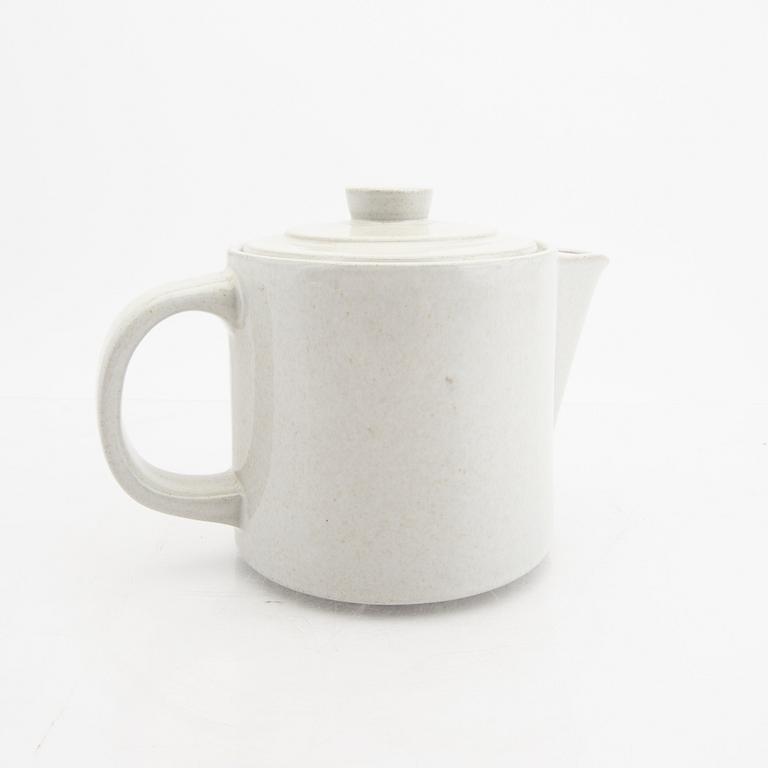 Signe Persson-Melin, a nine pcs "Härd" stoneware tea service 1970s from Höganäs.