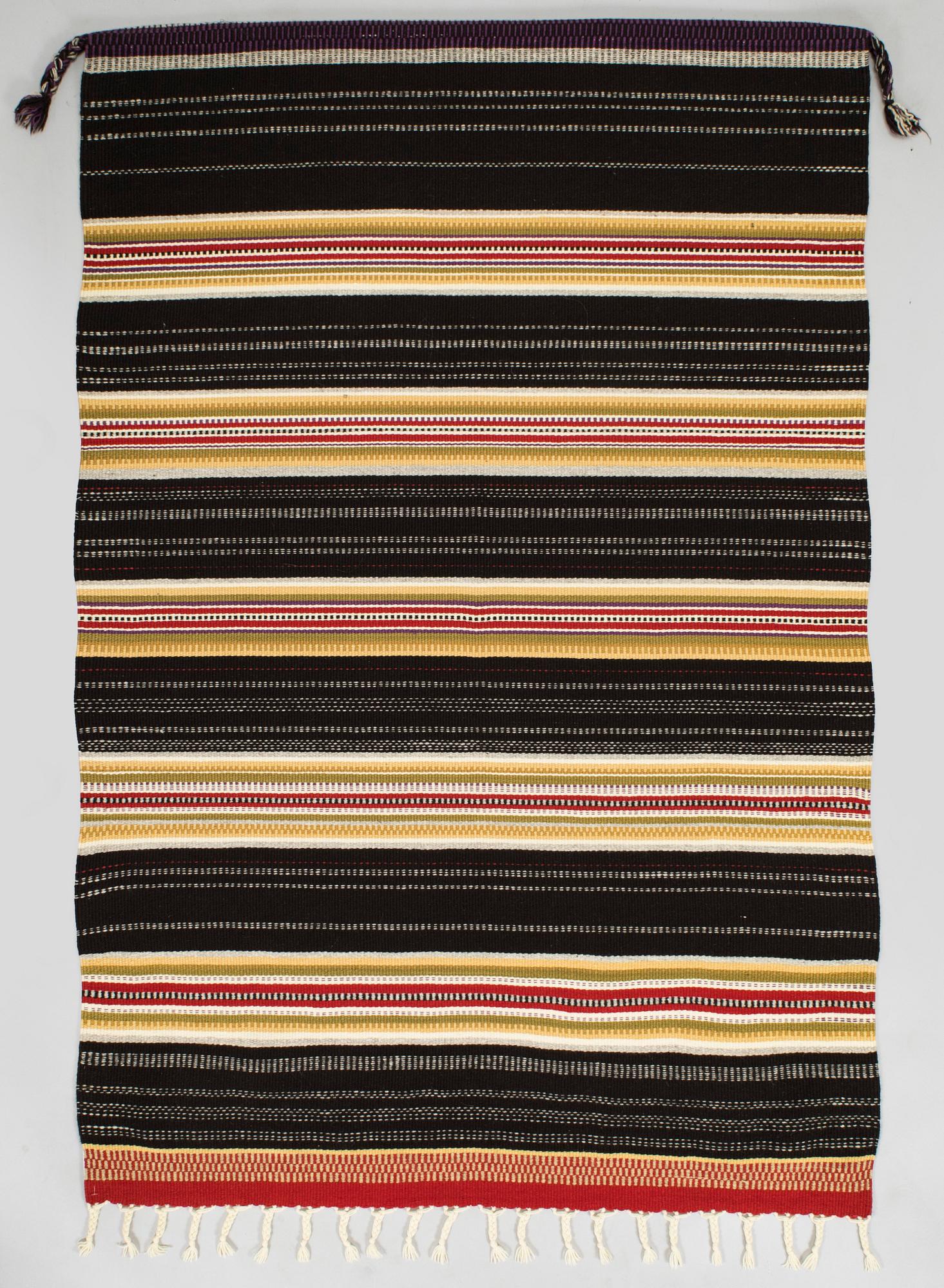 Elsa Montell-Saanio, a Raanu textile 'Mutsikki' from Lapland. Circa 175 x 115 cm.