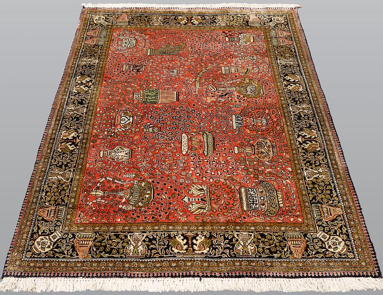 Matta, Figural Sike Ghom ca 157 x 111 cm.