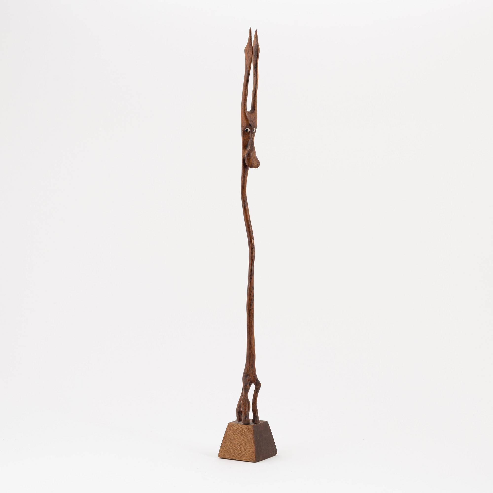 Knud Albert, a rosewood sculpture, signed, Denmark, mid 20th century.