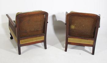 FÅTÖLJER, ett par, 1930-40-tal.