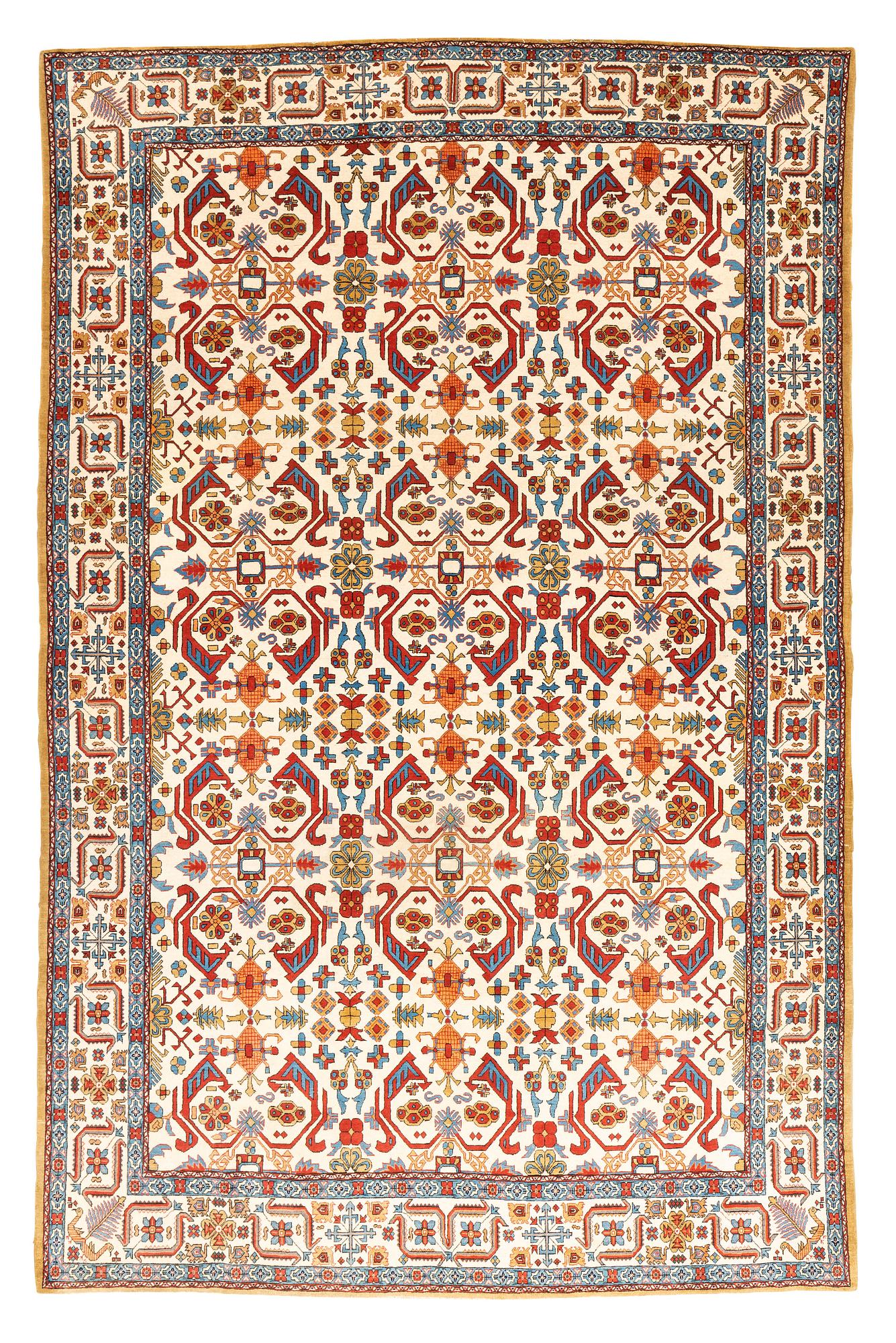 Matto, semi-antique Qum, ca 342,5 x 222 cm.