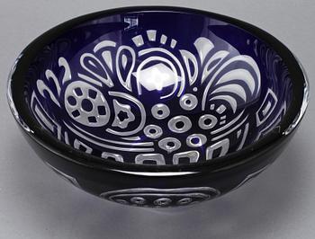 SKÅL, glas, Lars Hellsten, Orrefors Gallery, 1988.