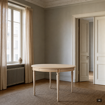 A dining table, Gustavian style, late 20th Century.