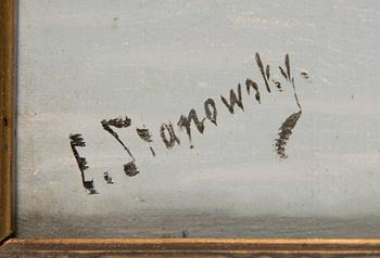 Eugen Stanowsky, oil on canvas, signed.
