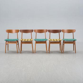 STOLAR, 5 st, Farstrup Möbelfabrik, Danmark. 1950/60-tal.