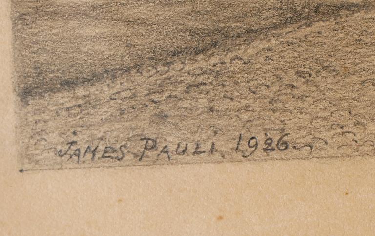JAMES PAULI, 2 st, blyertsteckningar, signerade och daterade 1926.