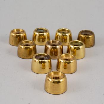 HANS-AGNE JAKOBSSON,  22 brass candle sticks.