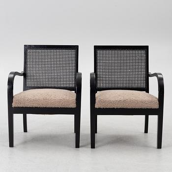 A pair of armchairs, Svenska Möbelfabrikerna in Bodafors, first half of the 20th century.