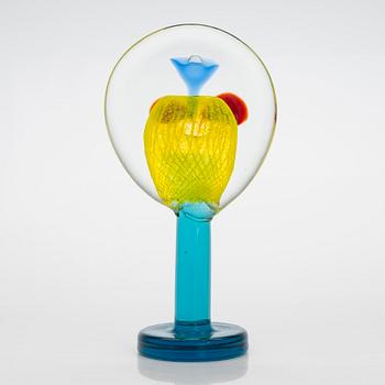 Oiva Toikka, glasskulptur, "Lollipop", signerad Oiva Toikka Nuutajärvi 2004 143/200.