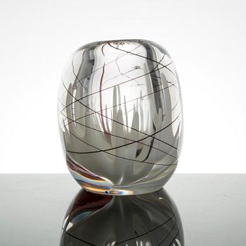 A 1950´s glass vase by Vicke Lindstrand, Kosta.