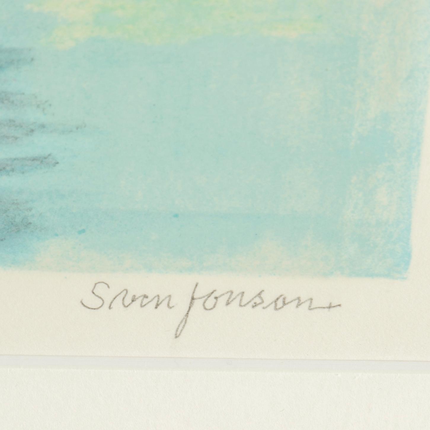 SVEN JONSSON, färglitografi, signerad Sven Jonson samt numrerad 202/270 med blyerts.