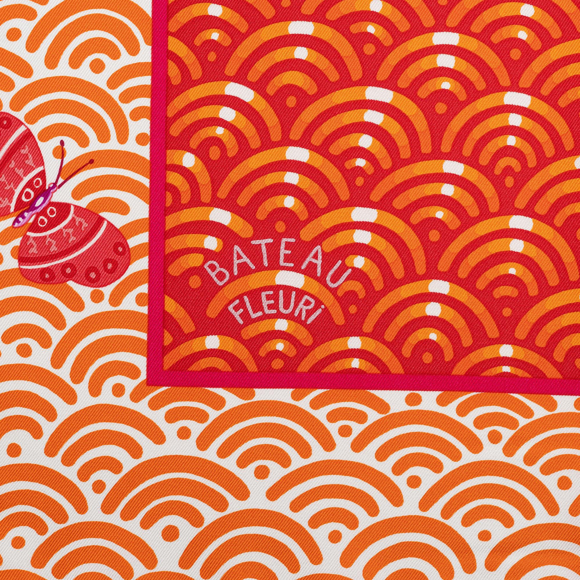 Hermès, scarf, "Bateau Fleuri".