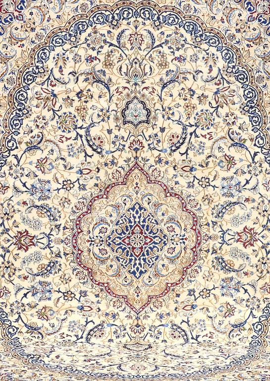 A CARPET, Nain, part silk, so called 9LAA, ca 360 x 250 cm.