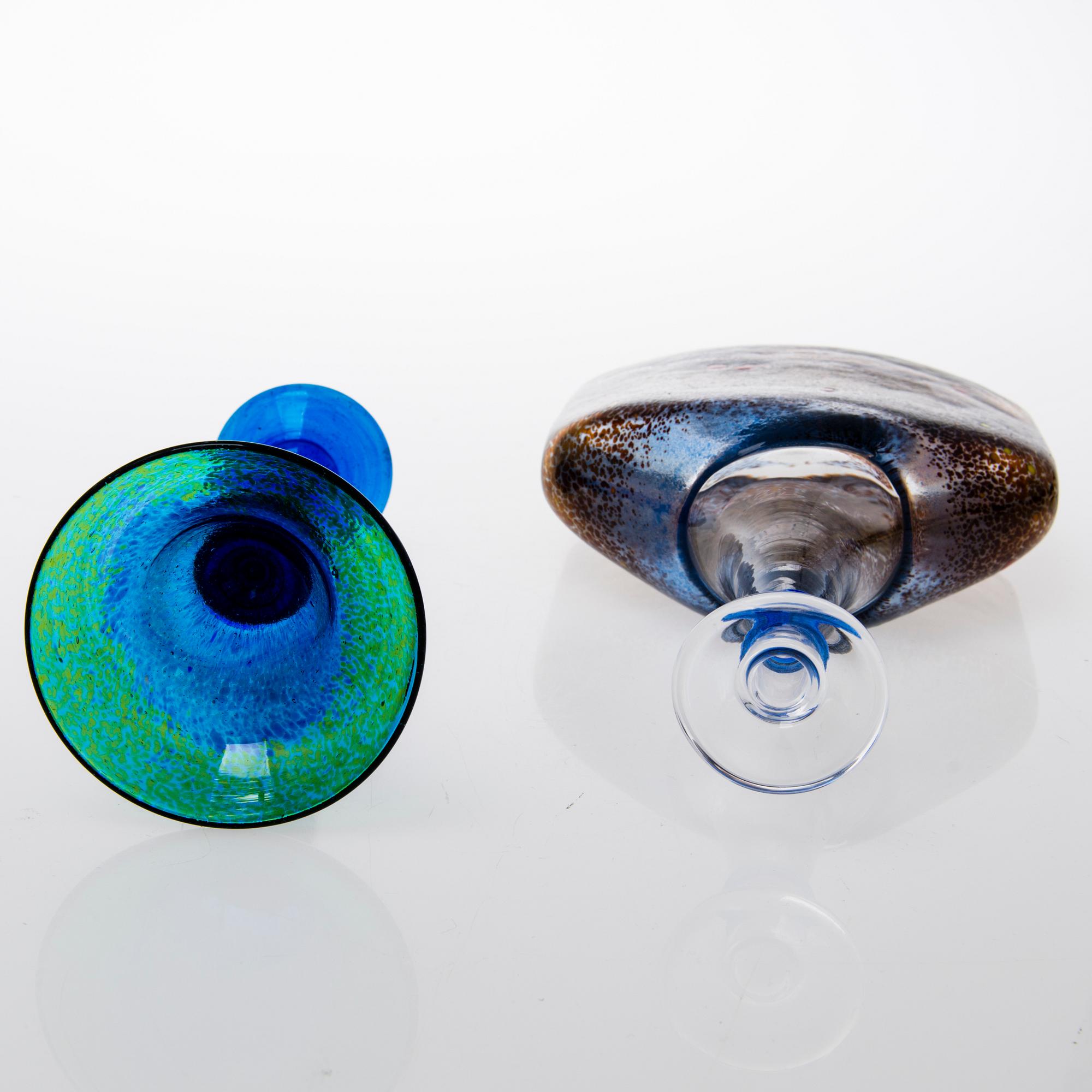 KOSTA BODA, PARTI DIVERSE GLAS, 5 delar, glas, Kosta Boda Sverige, 1900-talets slut.