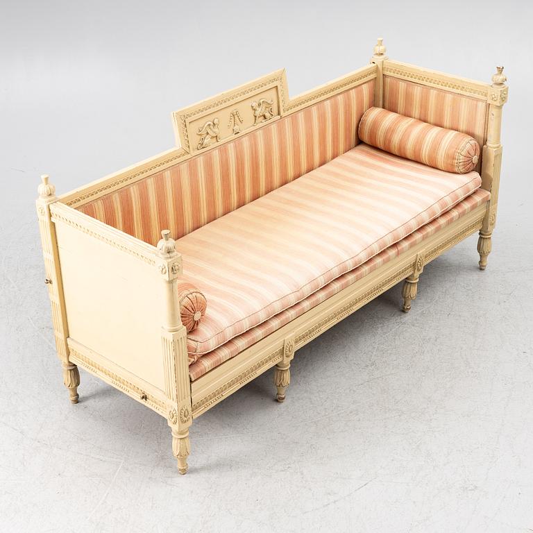 Sofa, late Gustavian, early 19th century.