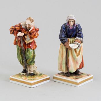 Two German porcelain figurines, 20th century.