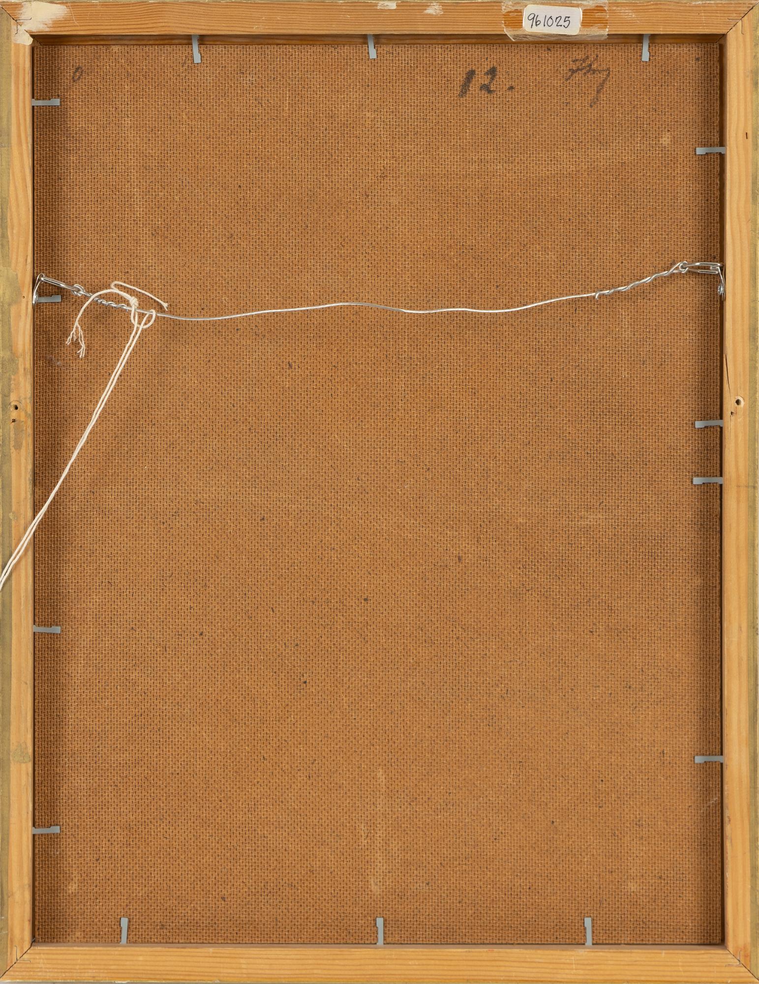 Zoltan von Boer, olja på pannå, signerad och daterad 1969.