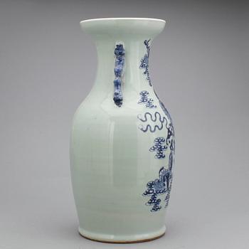 URNA, porslin, kina, 1800-tal.