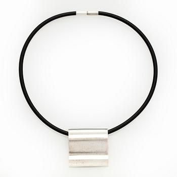 Nanna Ditzel, a sterling silver 'Surf' pendant/brooch for Georg Jensen, Denmark.